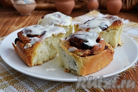 Булочки "Улитки" с корицей и сахаром