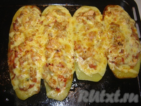 Кабачки-лодочки из духовки