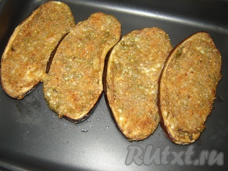 Баклажаны лодочки из духовки