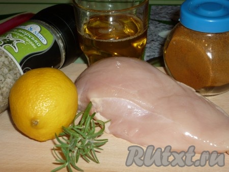 Ингредиенты для приготовления куриных рулетиков на шампурах