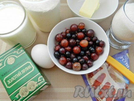 Ингредиенты для приготовления кекса с какао