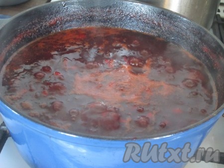 Ещё раз доводим соус, иногда перемешивая, до кипения, уменьшаем огонь и варим сливовый соус минут 10-15, пока он не станет достаточно однородным. При желании можно готовый соус протереть через сито, но мне и моим близким нравятся соусы с небольшими кусочками слив.