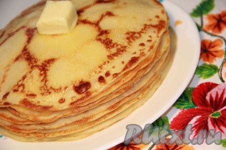 Блины из картофельного пюре на молоке