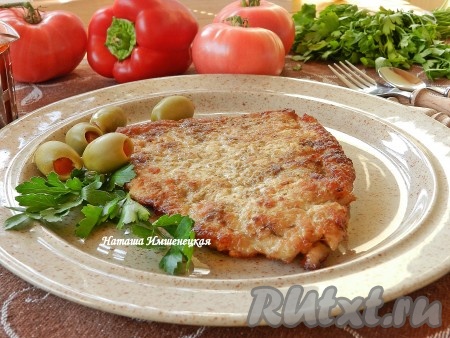 Вкусные отбивные в горчице готовы.