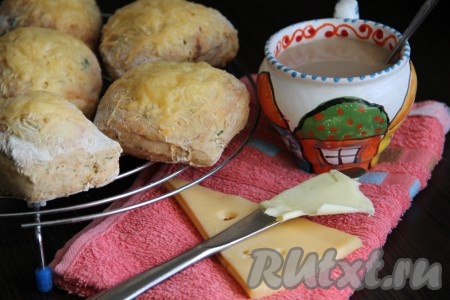 Булочки с сыром из бездрожжевого теста