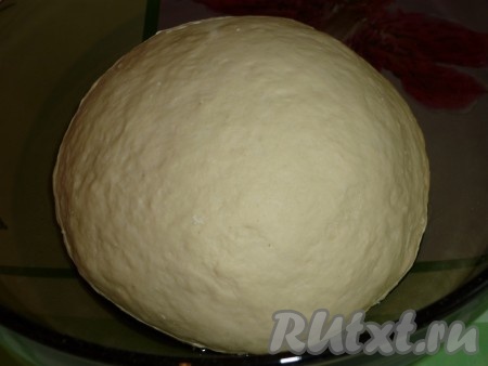 Прежде всего замесим дрожжевое тесто для пирожков. Для этого в достаточно глубокую миску всыпаем сухие дрожжи (или крошим живые дрожжи) и сахар, сразу вливаем тёплое молоко (температура молока должна быть не выше 38-40 градусов), тщательно перемешиваем. Затем добавляем растительное масло, соль, яйцо и хорошо перемешиваем. Постепенно добавляя просеянную муку, вначале перемешиваем тесто столовой ложкой, а когда оно станет собираться в ком, начинаем вымешивать его руками, подсыпая понемногу муку и обязательно учитывая, что тесто должно получиться эластичным, мягким, не липнущим к ладоням. Как только замесили тесто нужной консистенции, значит больше муку добавлять не нужно. Тесто выкладываем в миску, смазанную растительным маслом, накрываем полотенцем и оставляем на 1 час в тёплом месте. За это время тесто должно увеличиться в объёме в 2 раза.