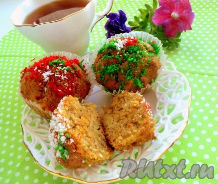 Морковные пряные кексы