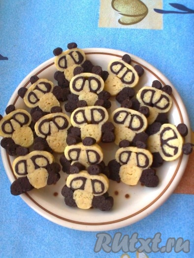 Песочное печенье "Панды"