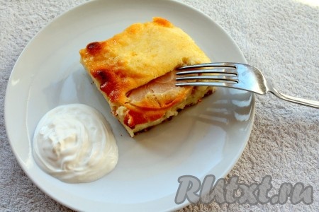 Запеканка с яблоками