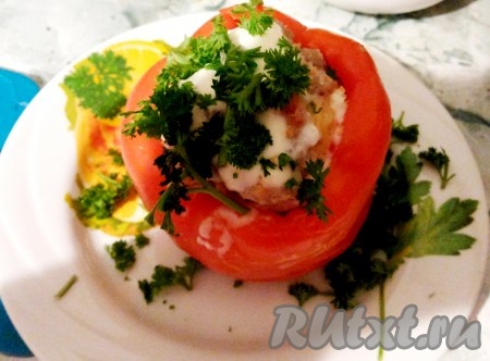 Фаршированный перец с сыром и чесноком