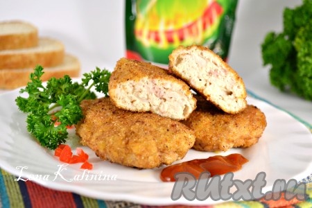 Котлеты из куриной грудки с творогом