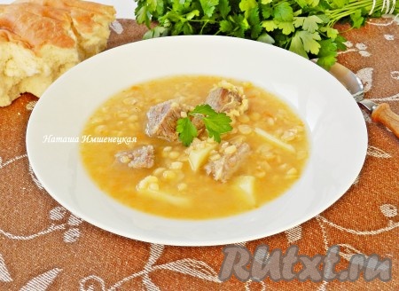 Гороховый суп с говяжьими рёбрышками