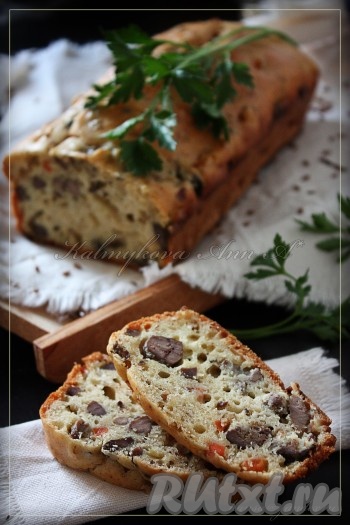 Кекс с куриной печенью