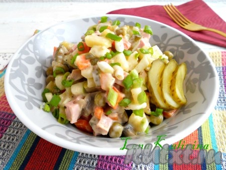 Картофельный салат по-русски