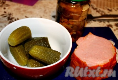 Необходимые продукты для приготовления салата "Вечерний Владивосток"