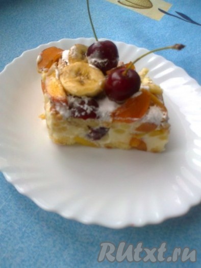 Вот так торт "Тропиканка" выглядит в разрезе
