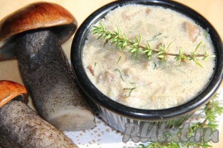 Рецепт белых грибов в сливочном соусе