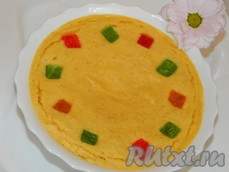 Наш быстрый завтрак достаем из микроволновки, его лучше кушать горячим, хотя и в холодном виде он тоже очень вкусный.
