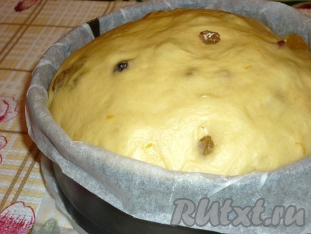 Когда тесто подойдёт до краёв, смазать верх желтком и отправить в разогретую до 180 градусов духовку выпекаться. Время выпечки зависит от духовки и от размера Ваших формочек.
