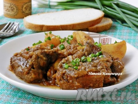 Жаркое из говядины с картофелем