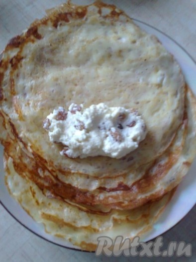 
Остудите и начините блинчики.