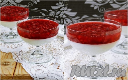 Застывшее ягодно-сливочное желе подать к столу. Нежный, вкусный, аппетитный десерт, приготовленный из сливок с ягодами и желатином, понравится и детям, и взрослым.