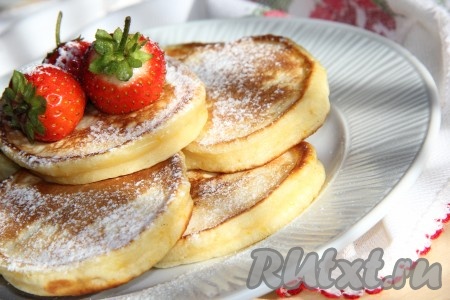 Простой рецепт оладьев на кефире