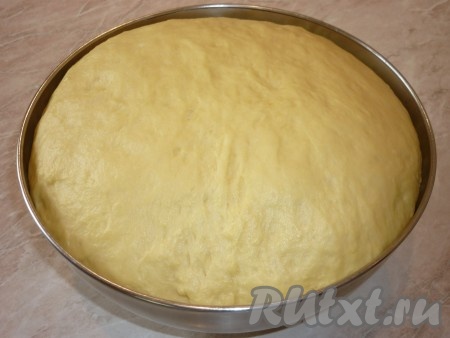 В подошедшее тесто
