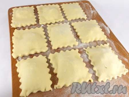 Вот такие равиоли с сыром получились.&nbsp;
