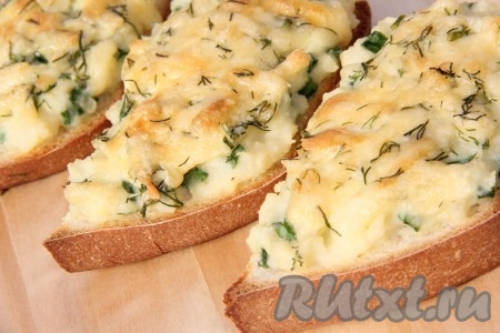 Горячие бутерброды с картошкой