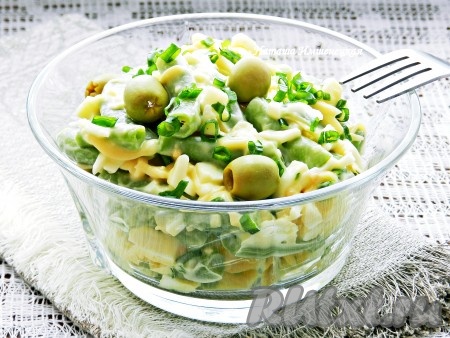 Салат из замороженной стручковой фасоли