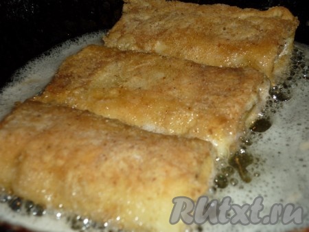 с двух сторон до золотистой, хрустящей корочки.
