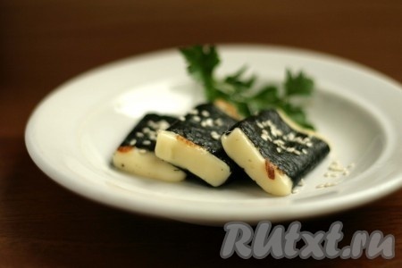 Жареный сыр в нори - простая закуска
