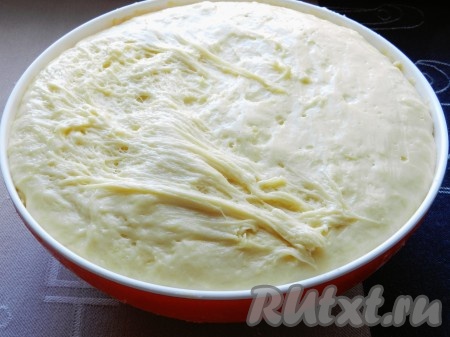 Тесто увеличится в размере вдвое.