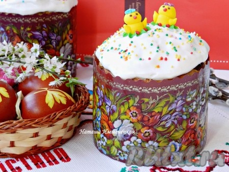 Ароматные и нежные куличи на сливках готовы.