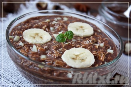 Шоколадно-банановая каша