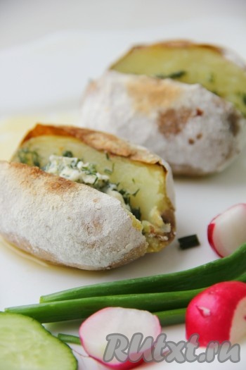 Картошка в духовке, как на костре  