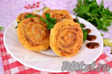 Ленивые шанежки с мясом