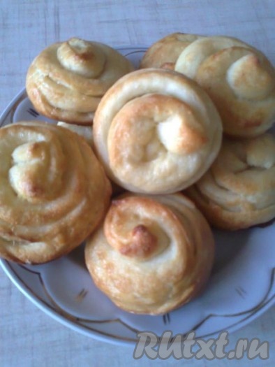 Наши аппетитные, мягкие, вкусные булочки готовы.