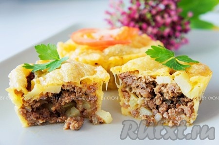 Запеканка из говядины с картофелем и сыром