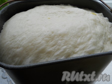 Для того чтобы замесить тесто руками, нужно в небольшой ёмкости тёплое молоко (температура молока должна быть не выше 40 градусов) смешать с яичными белками. 350 грамм муки просеять в глубокую миску, сделать углубление, всыпать дрожжи. Добавить соль, сахар, растительное масло и цедру. Постепенно вливать молочно-белковую смесь, замешивая тесто. Вначале перемешивать тесто столовой ложкой, а когда оно начнёт собираться в комок, продолжать замешивать его руками, добавляя по мере необходимости частями оставшуюся муку. Очень важно, всыпая частями муку, учитывать, что тесто должно получиться плотным, но не тугим, не липнущим к рукам и столу. В общей сложности вымешивать тесто руками нужно не менее 7 минут. Накрыть миску с замешанным дрожжевым тестом чистым полотенцем (или пищевой плёнкой) и оставить в тёплом месте для подхода на 1 час (до увеличения в объёме в 2-3 раза). Тесто, замешанное в хлебопечке или вручную, хорошо увеличится в процессе подъёма, станет очень воздушным, пористым. Правда, после того, как вы достанете тесто из ведёрка хлебопечки или из миски, тесто немного опадёт.