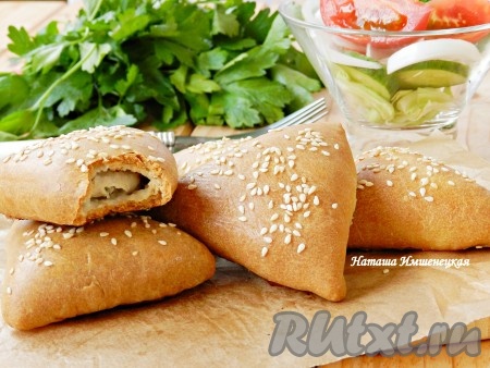 Пирожки с мясом на кефире 