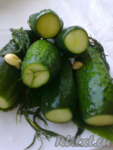 Малосольные огурцы на минералке с газом