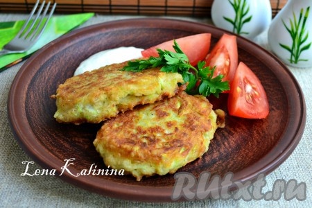 Котлеты из кабачков с овсяными хлопьями