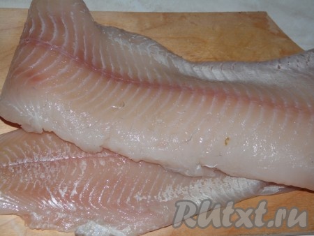 Филе щуки помыть.
