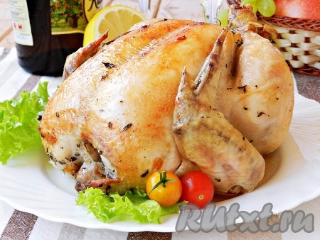 Курица, запеченная с лимоном