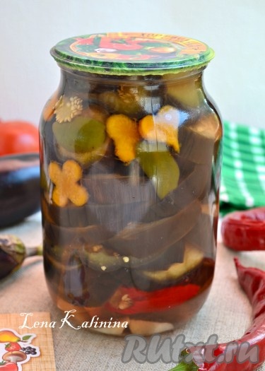 Острые маринованные баклажаны на зиму