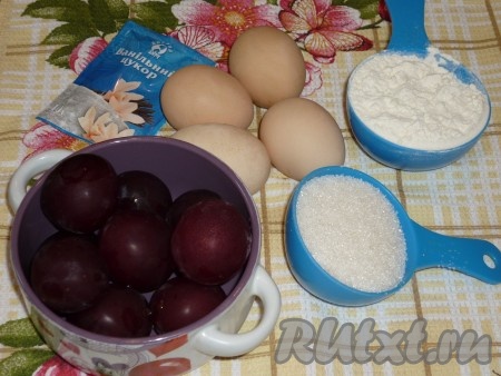 Ингредиенты для приготовления шарлотки без кефира