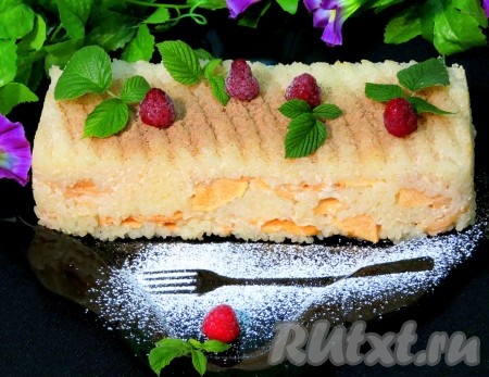 Рисовая запеканка с яблоками