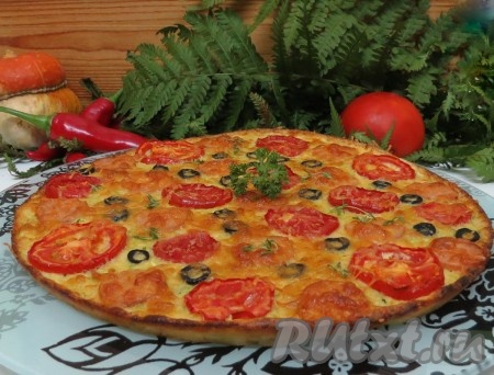 Кабачковая пицца, приготовленная в духовке, получается такой нежной и вкусной!
